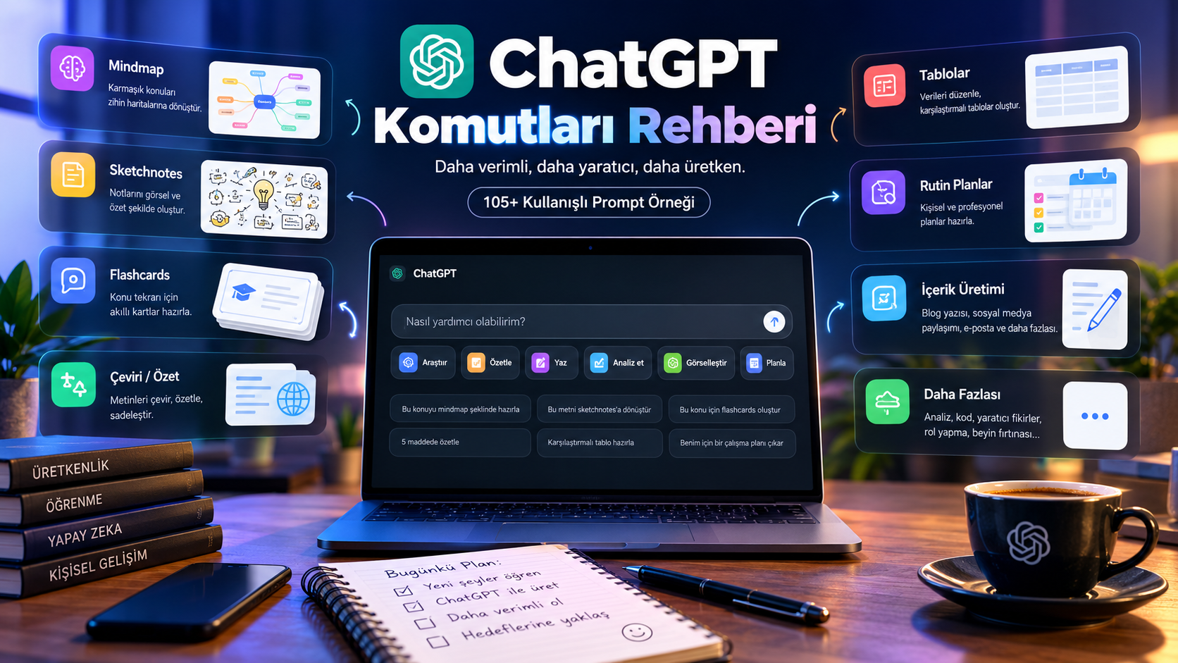 ChatGPT Komutları: 100+ Komut ve Kullanım Örneği